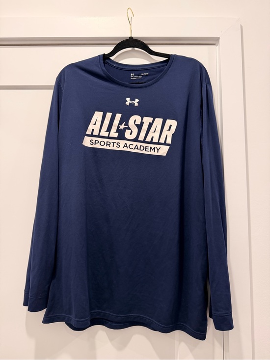 Under Armour Other - Under Armour Navy Long Sleeve "All-Star Sports Academy" Graphic Tee